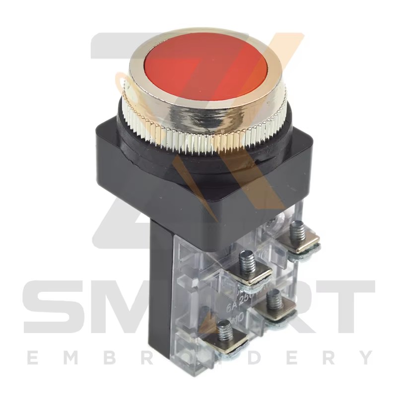 녹색과 빨간색 버튼 스위치 엠브로디어 기계 EDH06-SGN01 EDH06-SR01